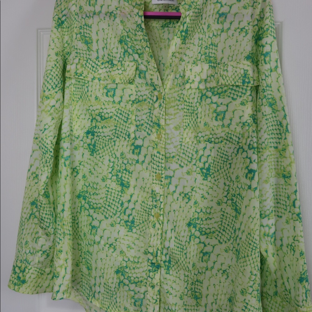 Calvin Klein Crew Long Sleeves Button Down Shirt - Picture 9 of 10